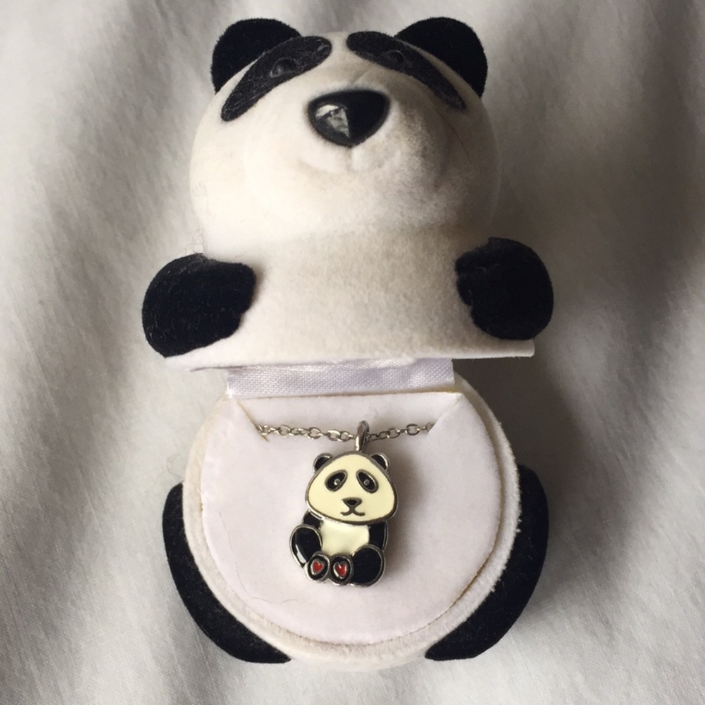 Panda Necklace in a panda case